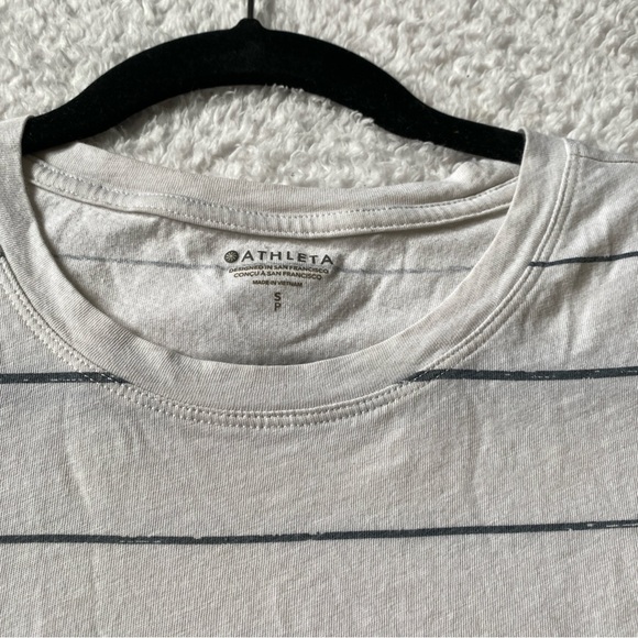 Athleta | organic daily striped tee short sleeve crew neck T-shirt - Picture 3 of 5